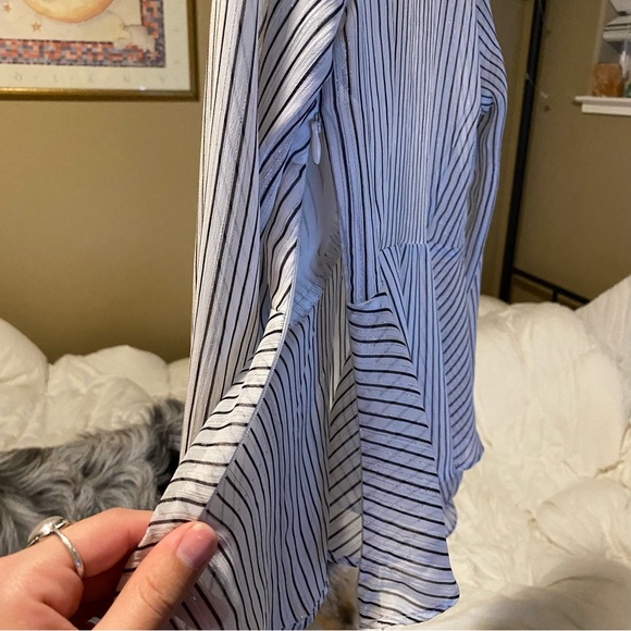 Striped meshlike blouse - Picture 2 of 8